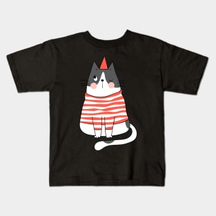 Cute Christmas Cat - Xmas Gifts Kids T-Shirt